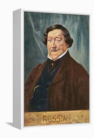 Portrait of Rossini-null-Framed Stretched Canvas