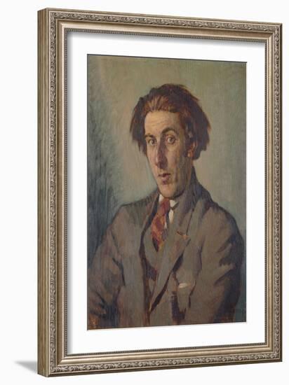 Portrait of Rowley Smart, 1925 (Oil on Panel)-Adolphe Valette-Framed Giclee Print