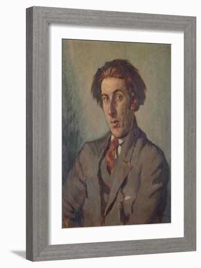 Portrait of Rowley Smart, 1925 (Oil on Panel)-Adolphe Valette-Framed Giclee Print