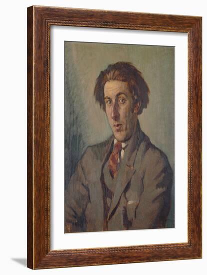 Portrait of Rowley Smart, 1925 (Oil on Panel)-Adolphe Valette-Framed Giclee Print