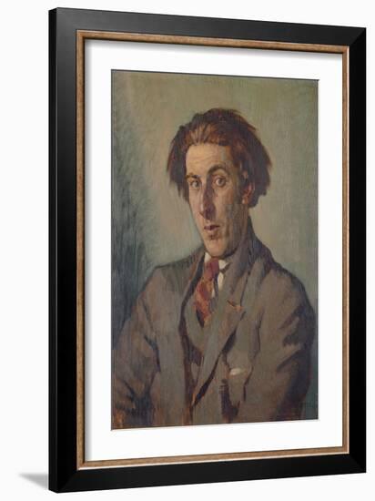 Portrait of Rowley Smart, 1925 (Oil on Panel)-Adolphe Valette-Framed Giclee Print