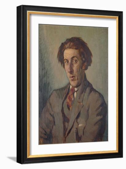 Portrait of Rowley Smart, 1925 (Oil on Panel)-Adolphe Valette-Framed Giclee Print