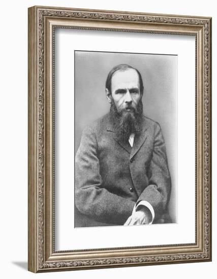 Portrait of Russian Author Feodor M. Dostoyevsky, 1821-1881-null-Framed Photographic Print