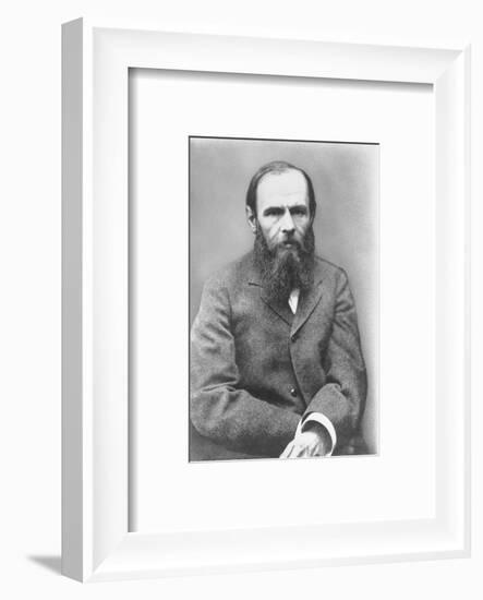 Portrait of Russian Author Feodor M. Dostoyevsky, 1821-1881-null-Framed Photographic Print