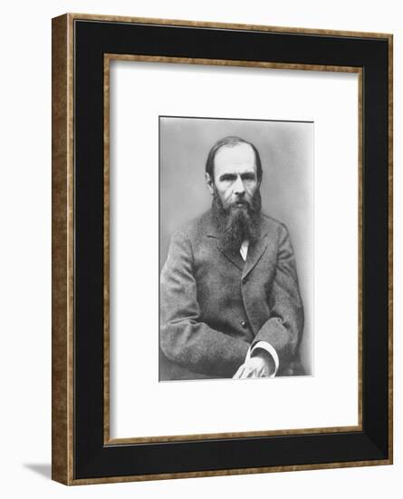 Portrait of Russian Author Feodor M. Dostoyevsky, 1821-1881-null-Framed Photographic Print