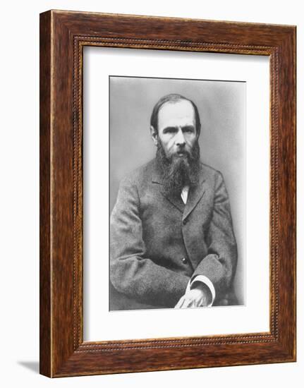 Portrait of Russian Author Feodor M. Dostoyevsky, 1821-1881-null-Framed Photographic Print