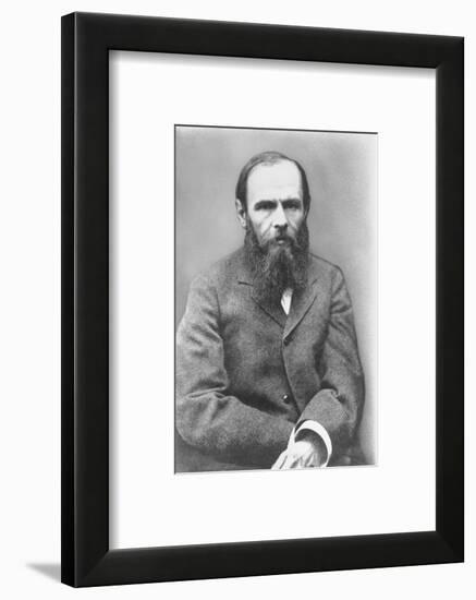 Portrait of Russian Author Feodor M. Dostoyevsky, 1821-1881-null-Framed Photographic Print