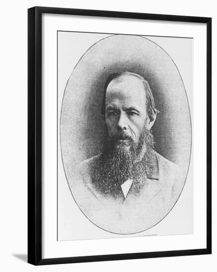 Portrait of Russian Author Feodor M. Dostoyevsky, 1821-1881-null-Framed Photographic Print