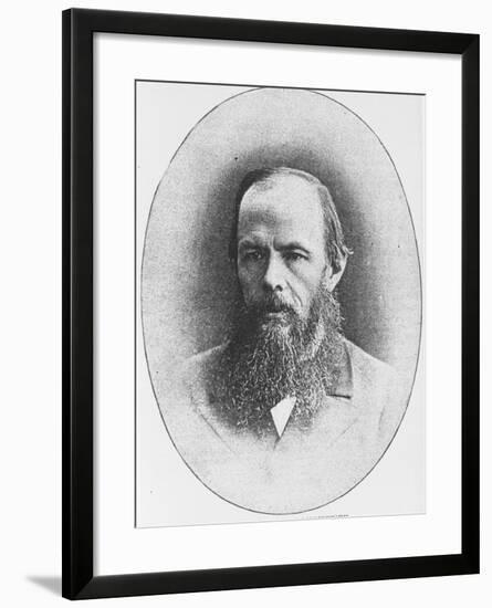 Portrait of Russian Author Feodor M. Dostoyevsky, 1821-1881-null-Framed Photographic Print