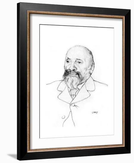 Portrait of Russian Composer Mily Balakirev, 1907-Leon Bakst-Framed Giclee Print