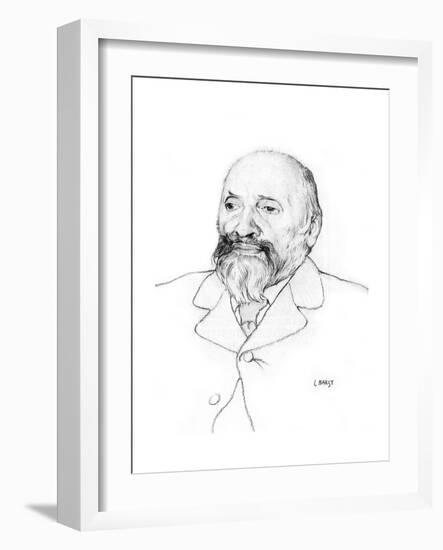 Portrait of Russian Composer Mily Balakirev, 1907-Leon Bakst-Framed Giclee Print