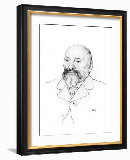 Portrait of Russian Composer Mily Balakirev, 1907-Leon Bakst-Framed Giclee Print