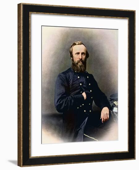 Portrait of Rutherford B. Hayes While in Service During the American Civil War-Stocktrek Images-Framed Photographic Print