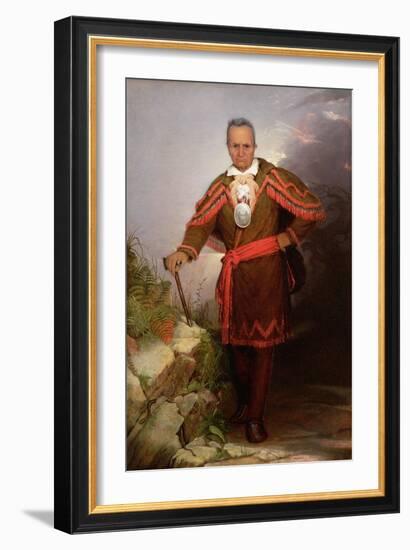 Portrait of Sa-Go-Ye-Wat-Hg or Red Jacket, C.1828-Robert Walter Weir-Framed Giclee Print