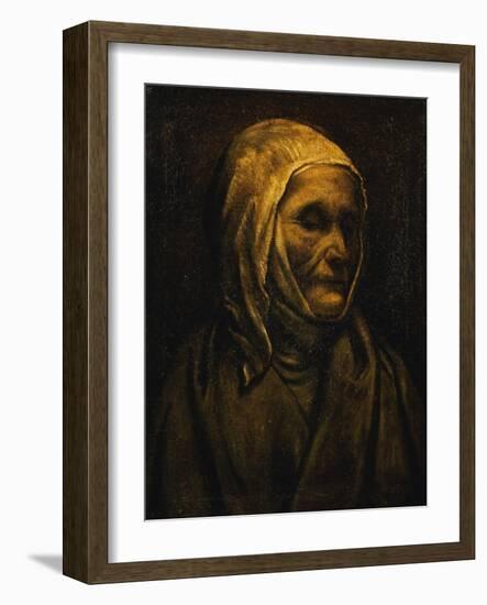 Portrait of Saint Angela Merici, 1540, by Moretto Da Brescia (1498-1554), Italy, 16th Century-Moretto Da Brescia-Framed Giclee Print