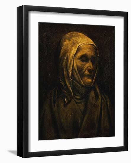 Portrait of Saint Angela Merici, 1540, by Moretto Da Brescia (1498-1554), Italy, 16th Century-Moretto Da Brescia-Framed Giclee Print