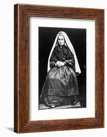 Portrait of Saint Bernadette of Lourdes-null-Framed Photographic Print