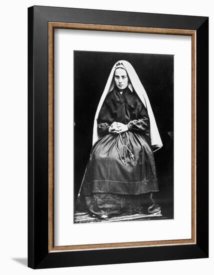 Portrait of Saint Bernadette of Lourdes-null-Framed Photographic Print