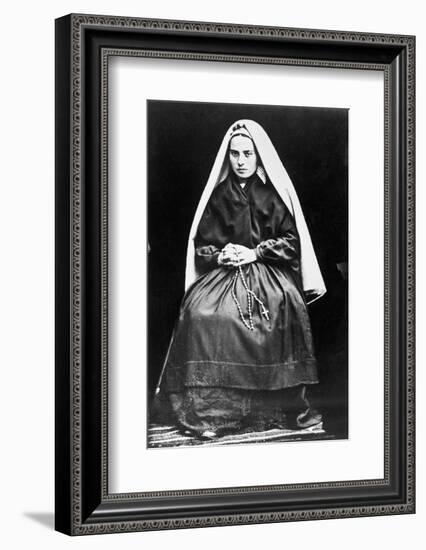 Portrait of Saint Bernadette of Lourdes-null-Framed Photographic Print