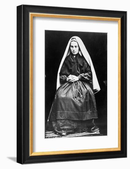 Portrait of Saint Bernadette of Lourdes-null-Framed Photographic Print