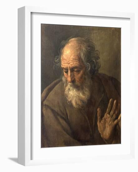 Portrait of Saint Joseph-Guido Reni-Framed Giclee Print