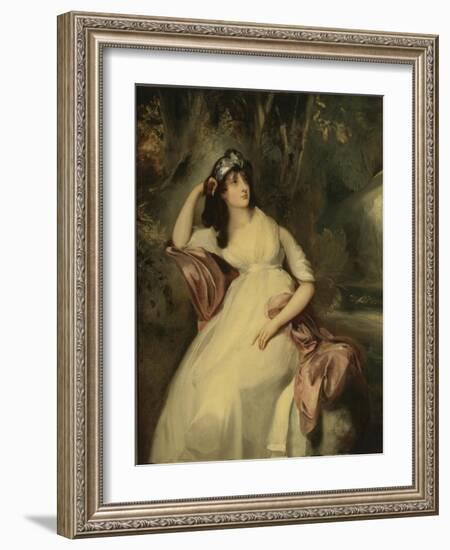 Portrait of Sally Siddons (1775-180)-Thomas Lawrence-Framed Giclee Print