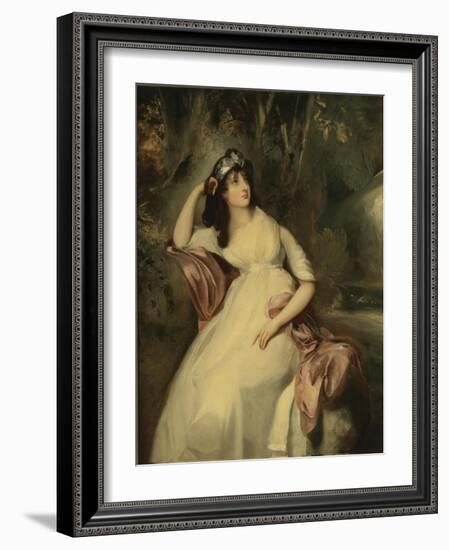 Portrait of Sally Siddons (1775-180)-Thomas Lawrence-Framed Giclee Print