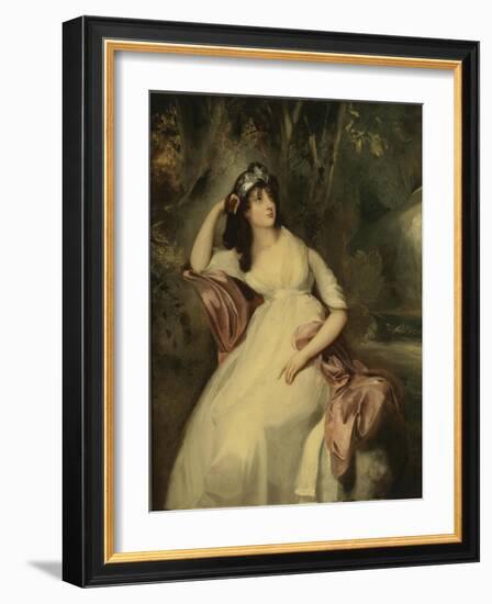 Portrait of Sally Siddons (1775-180)-Thomas Lawrence-Framed Giclee Print