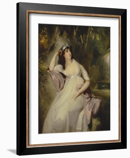 Portrait of Sally Siddons-Thomas Lawrence-Framed Giclee Print