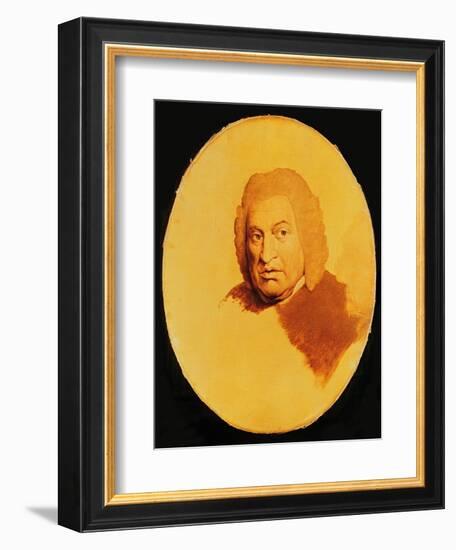 Portrait of Samuel Johnson (1709-84) c.1778-80-James Barry-Framed Giclee Print