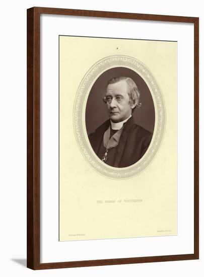 Portrait of Samuel Wilberforce, Bishop of Winchester-null-Framed Photographic Print