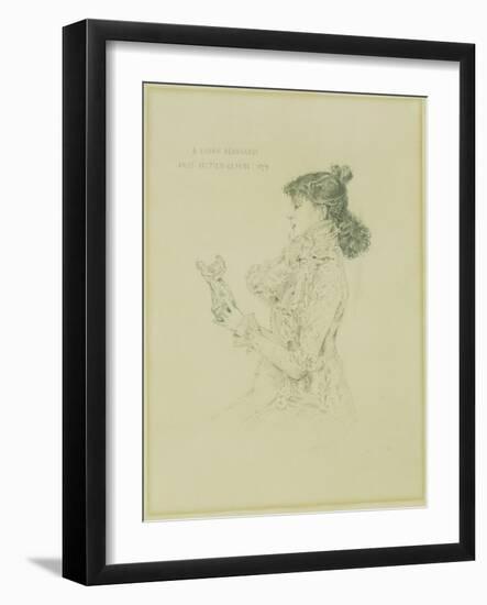 Portrait of Sarah Bernhardt, 1879-Jules Bastien-Lepage-Framed Giclee Print