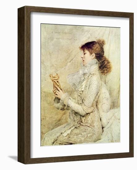 Portrait of Sarah Bernhardt-Jules Bastien-Lepage-Framed Giclee Print