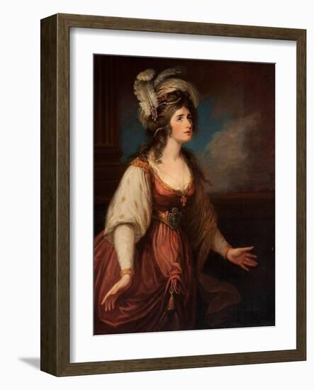 Portrait of Sarah Siddons (1755-1831) Als Zara, by Hamilton, William (1751-1801). Oil on Canvas, Ca-William Hamilton-Framed Giclee Print