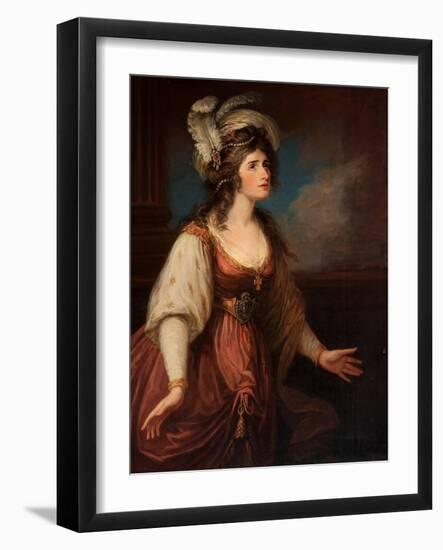 Portrait of Sarah Siddons (1755-1831) Als Zara, by Hamilton, William (1751-1801). Oil on Canvas, Ca-William Hamilton-Framed Giclee Print