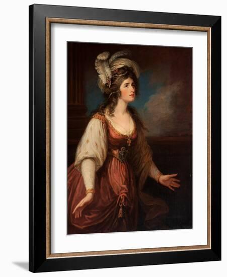 Portrait of Sarah Siddons (1755-1831) Als Zara, by Hamilton, William (1751-1801). Oil on Canvas, Ca-William Hamilton-Framed Giclee Print