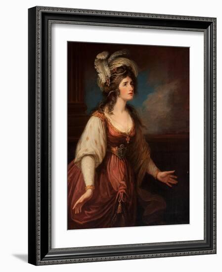 Portrait of Sarah Siddons (1755-1831) Als Zara, by Hamilton, William (1751-1801). Oil on Canvas, Ca-William Hamilton-Framed Giclee Print