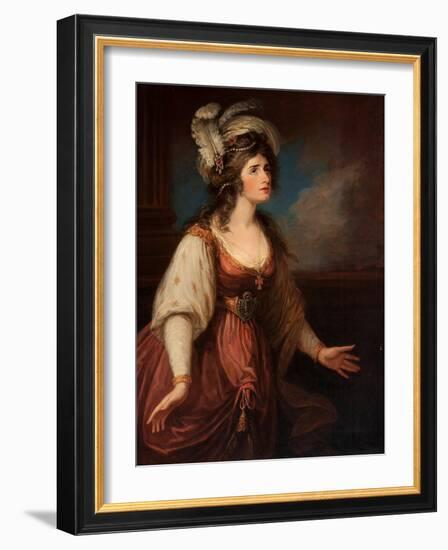 Portrait of Sarah Siddons (1755-1831) Als Zara, by Hamilton, William (1751-1801). Oil on Canvas, Ca-William Hamilton-Framed Giclee Print