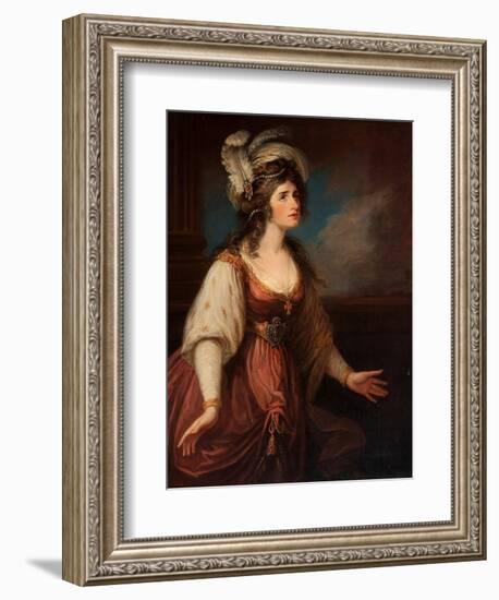 Portrait of Sarah Siddons (1755-1831) Als Zara, by Hamilton, William (1751-1801). Oil on Canvas, Ca-William Hamilton-Framed Giclee Print