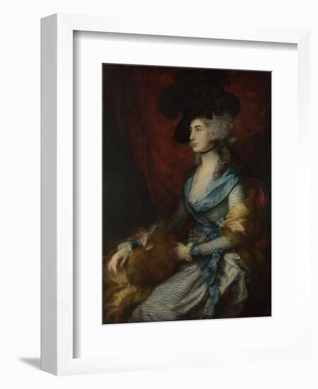 Portrait of Sarah Siddons, 1785-Thomas Gainsborough-Framed Giclee Print