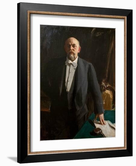 Portrait of Savva Mamontov, 1896 (Oil on Canvas)-Anders Leonard Zorn-Framed Giclee Print