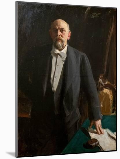 Portrait of Savva Mamontov, 1896 (Oil on Canvas)-Anders Leonard Zorn-Mounted Giclee Print