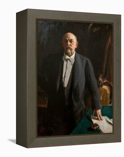 Portrait of Savva Mamontov, 1896 (Oil on Canvas)-Anders Leonard Zorn-Framed Premier Image Canvas