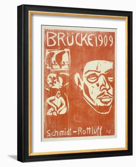 Portrait of Schmidt-Rottluff, 1909-Ernst Ludwig Kirchner-Framed Giclee Print