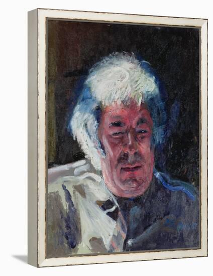 Portrait of Seamus Heaney, 1987-Peter Edwards-Framed Premier Image Canvas