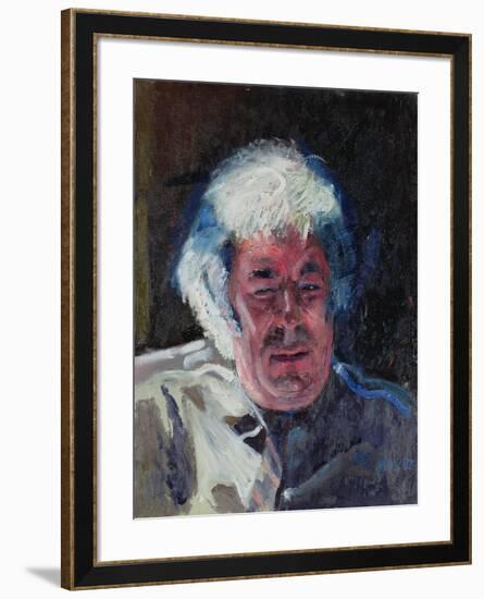 Portrait of Seamus Heaney, 1987-Peter Edwards-Framed Giclee Print