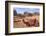 Portrait of Seated Camel with Colourful Rugs, Middle East-Eleanor Scriven-Framed Photographic Print