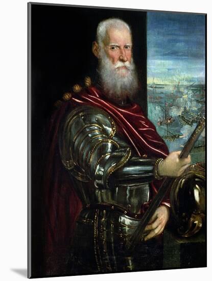 Portrait of Sebastiano Vernier Commander-In-Chief of the Venetian Forces circa 1571-Jacopo Robusti Tintoretto-Mounted Giclee Print
