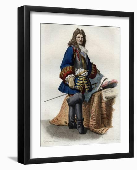 Portrait of Sebastien le Prestre, Marquis de Vauban (1633-1707), Marshal of France-French School-Framed Giclee Print