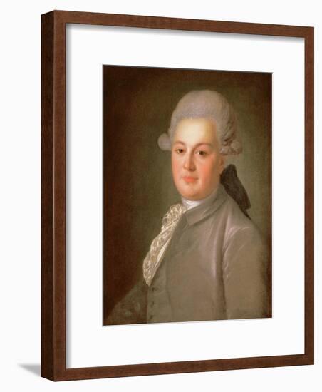 Portrait of Senator Count Artemy Vorontsov (1748-1813), after 1768-Fedor Stepanovich Rokotov-Framed Giclee Print